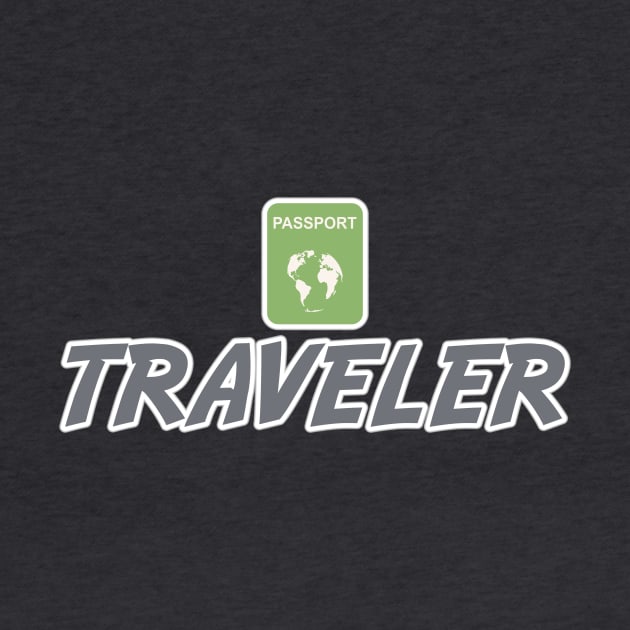 Traveler Jetsetter Globetrotter World Freelancer by Grassroots Green